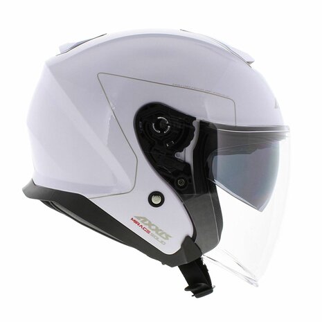 Axxis Mirage SV open face helmet Solid A0 - Gloss Pearl White - Size XS